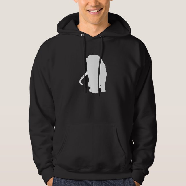 Wooly kolossal Silhouette Hoodie (Framsida)