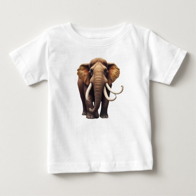 Wooly Mammoth Elephant T-shirt Design (Framsida)