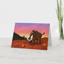 Wooly Mammoth Greeting Card Kort