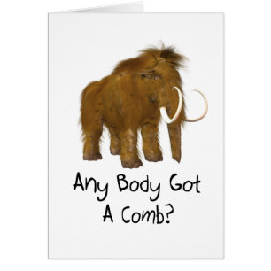 Wooly Mammoth Hälsningskort
