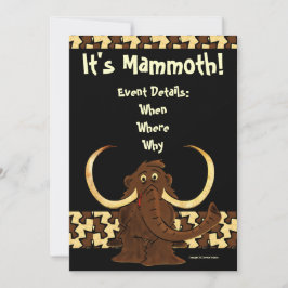 Wooly Mammoth Inbjudningar