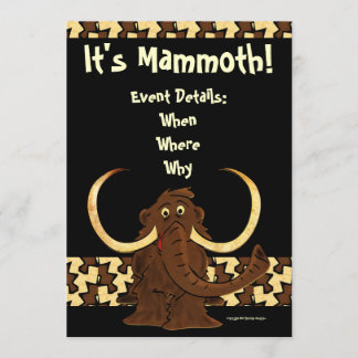 Wooly Mammoth Inbjudningar