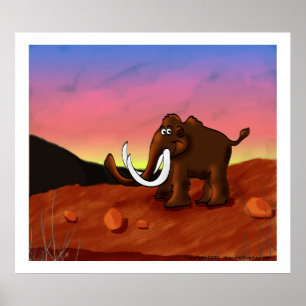 Wooly Mammoth Poster/skriver ut Poster