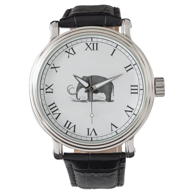 Wooly Mammoth Pre-Historic Elephant Armbandsur (Framsida)