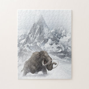 Wooly Mammoth Prehistorisk djurisålder Pussel