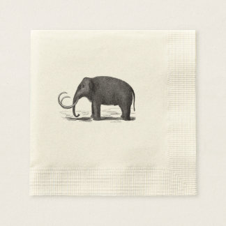 Wooly Mammoth Prehistorisk elefant Pappersservett