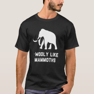 Wooly Mammoth Pun Joke Utdödar Elephant Animal T Shirt