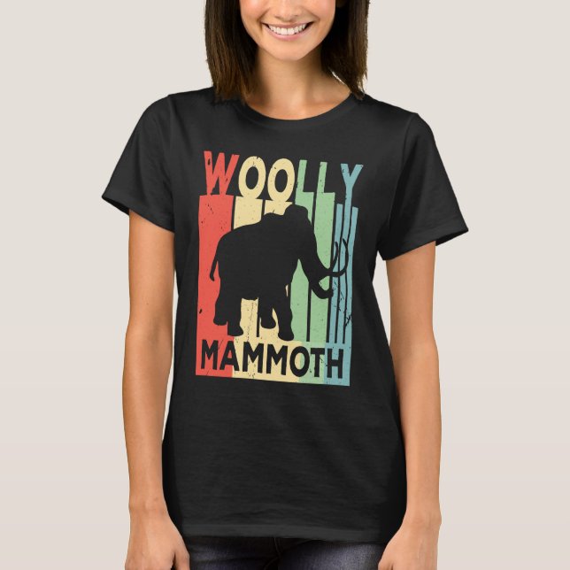 Wooly Mammoth Vintage Unisex T Shirt (Framsida)