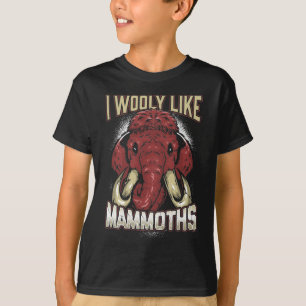 Wooly Mammoths Fläkt förhistorisk elefant Älska T Shirt