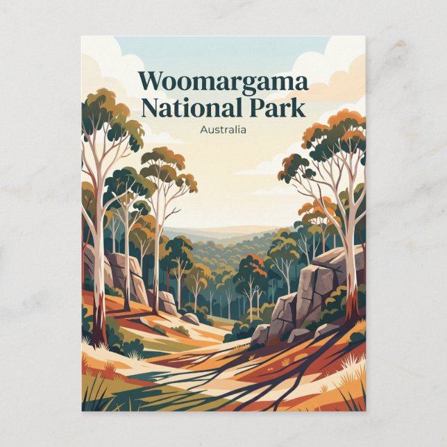 Woomargama nationalpark Australien Vykort (Framsida)
