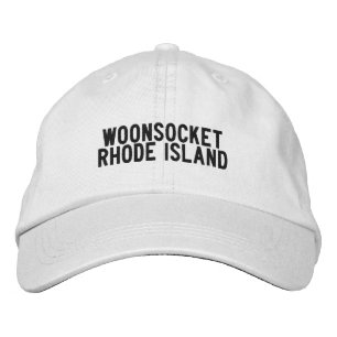 WOONSOCKET Rhode Island Hatt Broderad Keps