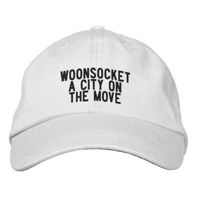 WOONSOCKET Rhode Island Hatt Broderad Keps (Framsida)