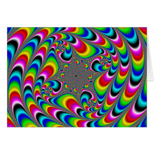 Wooo Mandelbrot Fractal Hälsningskort