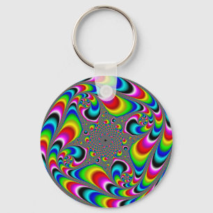 Wooo Mandelbrot Fractal Nyckelring