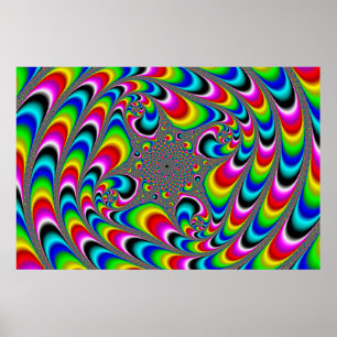 Wooo Mandelbrot Fractal Poster