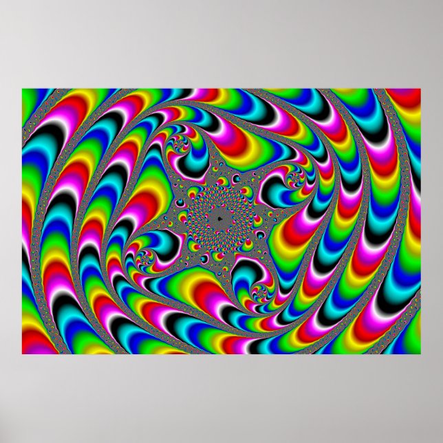 Wooo Mandelbrot Fractal Poster (Framsidan)