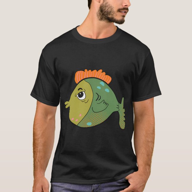 Wooples den tropiska fisken t shirt (Framsida)