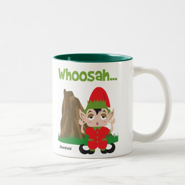 Woosah_mug Två-Tonad Mugg (Höger)