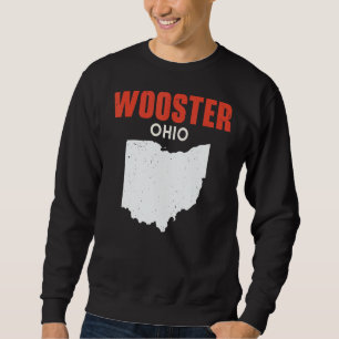 WOOSTER Ohio USA Stat Amerika Resa Ohioan Lång Ärmad Tröja