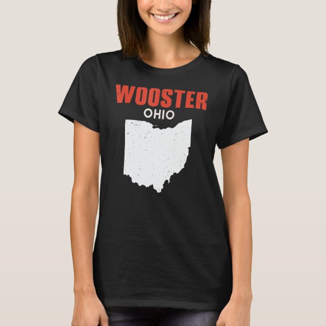 WOOSTER Ohio USA State America Travel Ohioan T Shirt (Framsida)