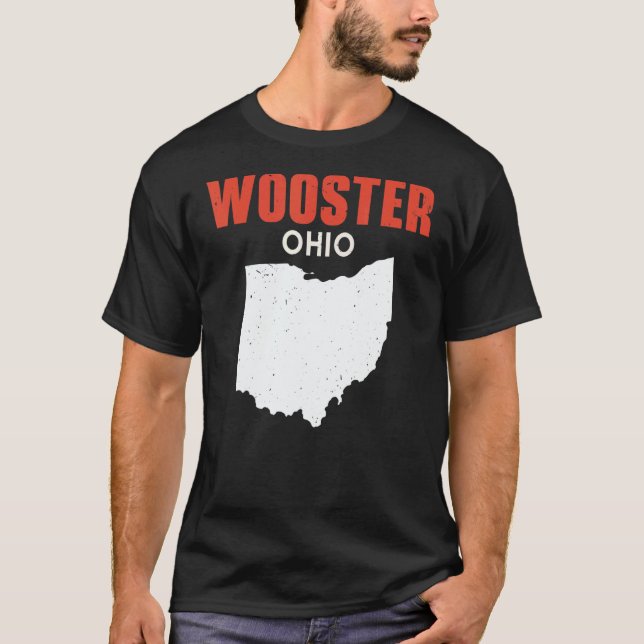 WOOSTER Ohio USA State America Travel Ohioan T Shirt (Framsida)