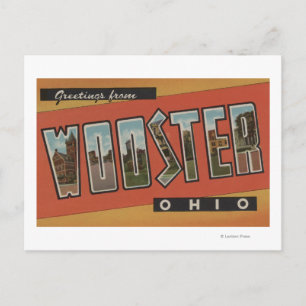 Wooster, OhioLarge Brev ScenesWooster, OH Vykort