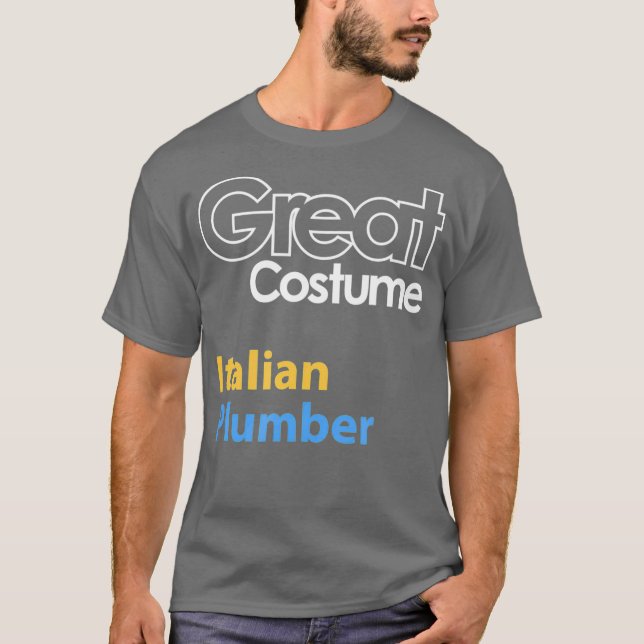 Woot Italy Plumber T Shirt (Framsida)