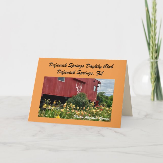 Wooten Memorial Garden Välkomstkort Kort (Framsida)