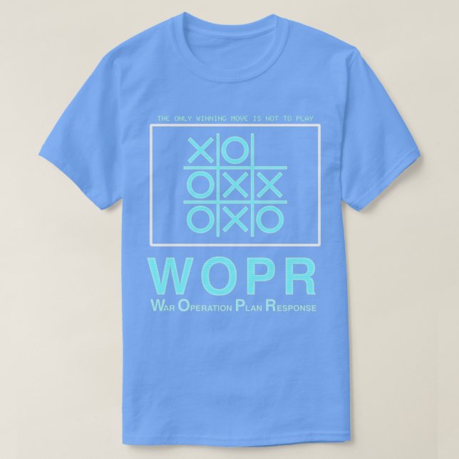WOPR inspirerad av Krig Games T Shirt (Design framsida)
