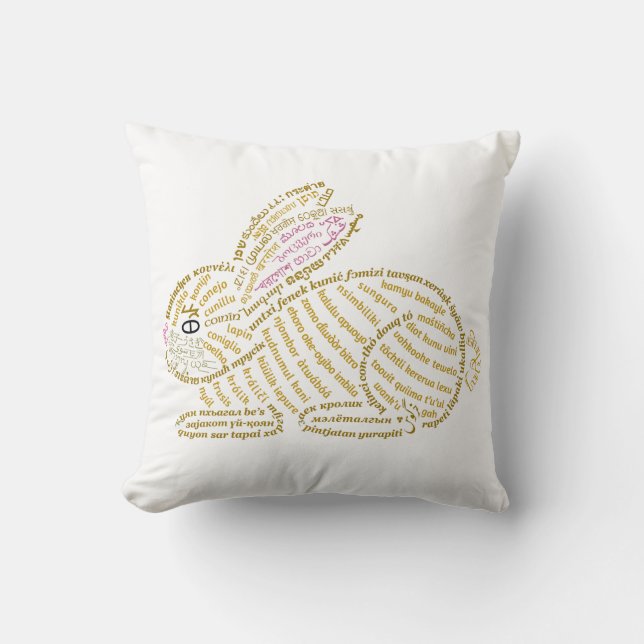 Wor(l)d Kabbit Pillow Kudde (Framsida)