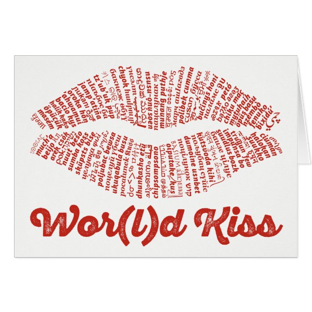 Wor(l)d Kisskort OBS Kort (Framsidan Horizontal)