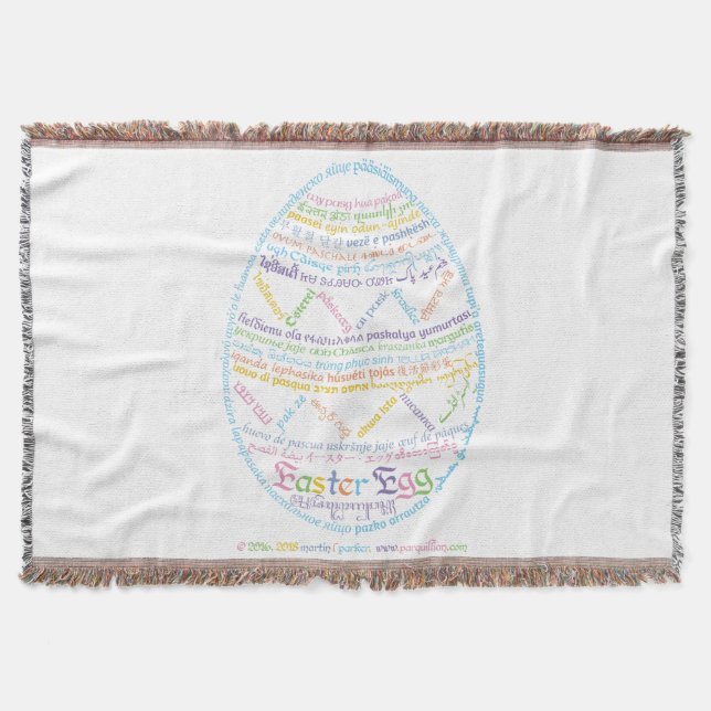 Wor(l)d Påskägg/vevband Filt (Framsidan)