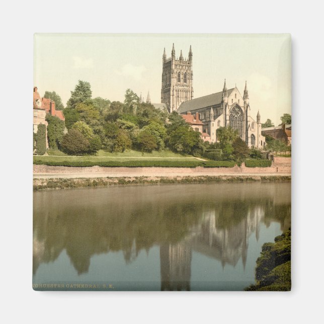 Worcester Cathedral, Worcestershire, England Magnet (Framsidan)