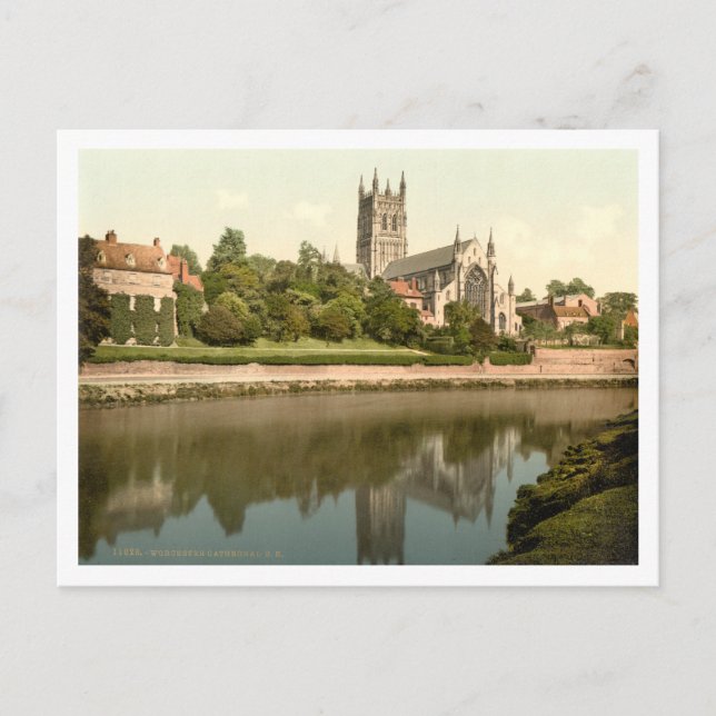 Worcester Cathedral, Worcestershire, England Vykort (Framsida)