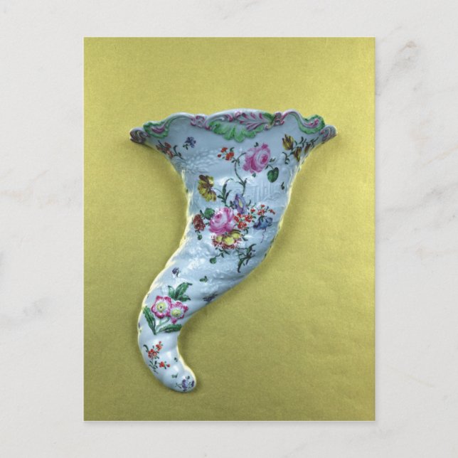 Worcester cornucopia wall ficka, 1760 vykort (Framsida)