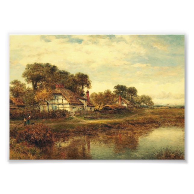 Worcester Cottages av ledaren Benjamin Williams Fototryck (Framsidan)