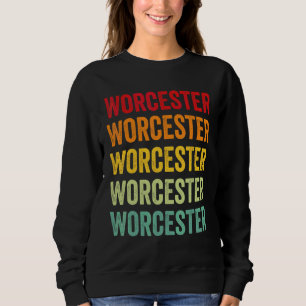 Worcester County Maryland Regnbåge Text Design T Shirt