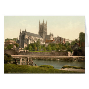 Worcester domkyrka II, Worcestershire, England Hälsningskort