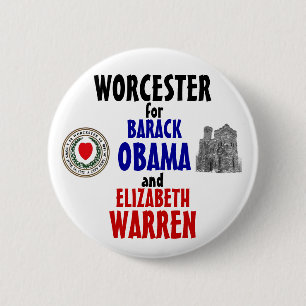 Worcester för Obama och Warren 2012 Knapp