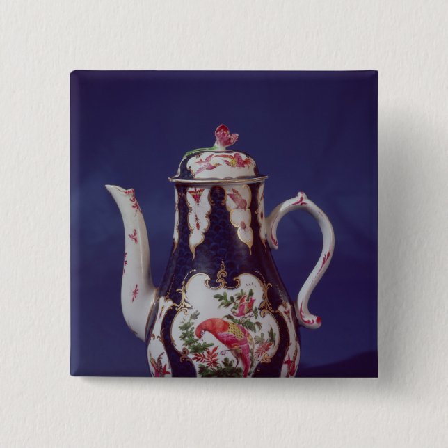 Worcester kaffekruka som dekoreras med fåglar knapp (Framsida)