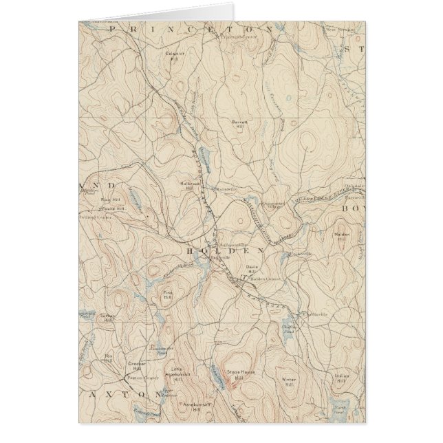 Worcester, Massachusetts Hälsningskort (Framsidan)