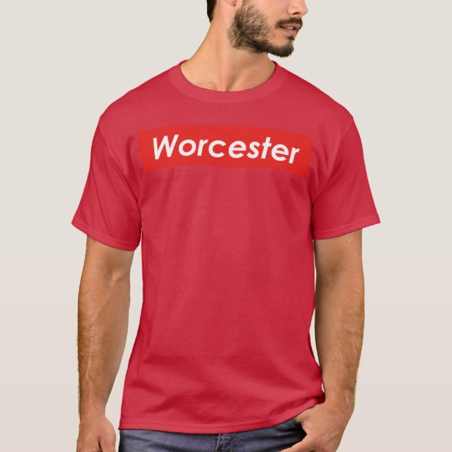 Worcester Massachusetts retro T Shirt (Framsida)