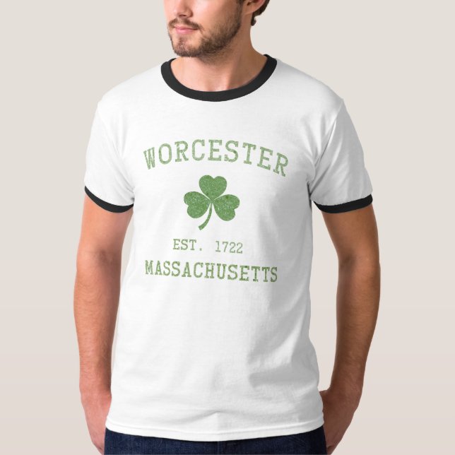 Worcester Massachusetts T-tröja T-shirt (Framsida)
