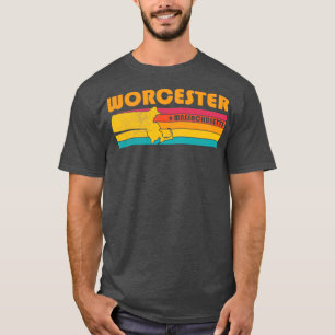 Worcester Massachusetts Vintage Distress Souveni T Shirt