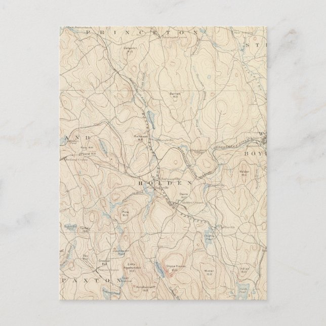 Worcester, Massachusetts Vykort (Framsida)