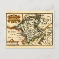 Worcestershire County Karta, England