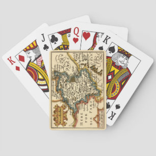 Worcestershire England Old Antiquarian Karta Casinokort