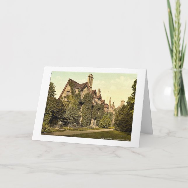 Worchester högskola, Oxford, England sällsynt Kort (Framsida)