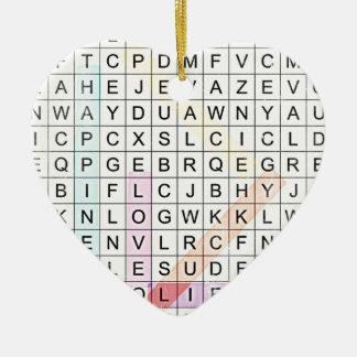 Word Search Julgransprydnad Keramik