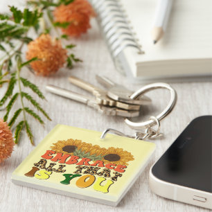 Wordart Keychain för inspiration Embrace